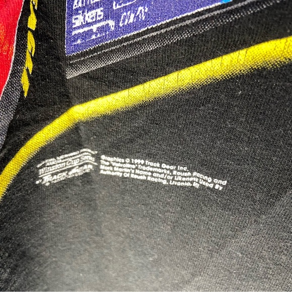 Vintage 1999 Nascar MARK MARTIN Size XL The 6 Shooter All Over T Shirt Anvil - Picture 11 of 13